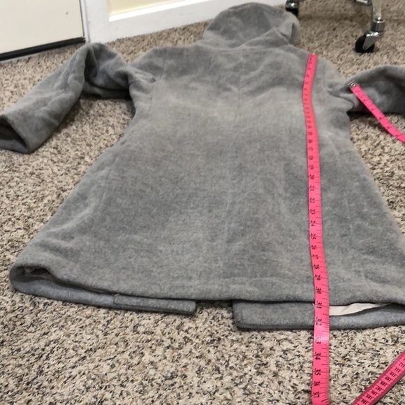 Aritzia Babaton Pearce Coat Size Small Gray Wool Cashmere Hooded Wool Cashmere - Picture 14 of 15